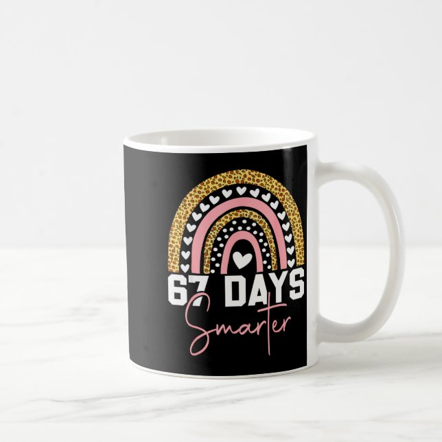 Mug 67 Days Smarter Days Of School Survived Rainbow Le (Droite)