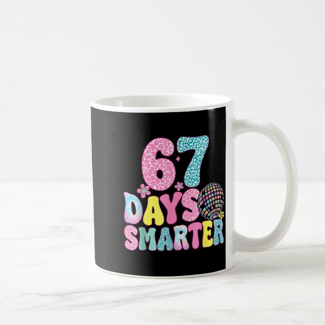 Mug 67 Days Smarter Rainbow Back To School Teacher Kid (Droite)