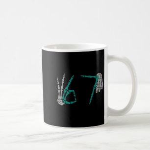 Mug 67 drôles six sept gen meme squelette vibess
