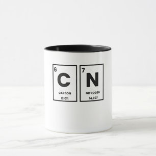 Mug 67 Élément de table périodique Chimie Mème mason