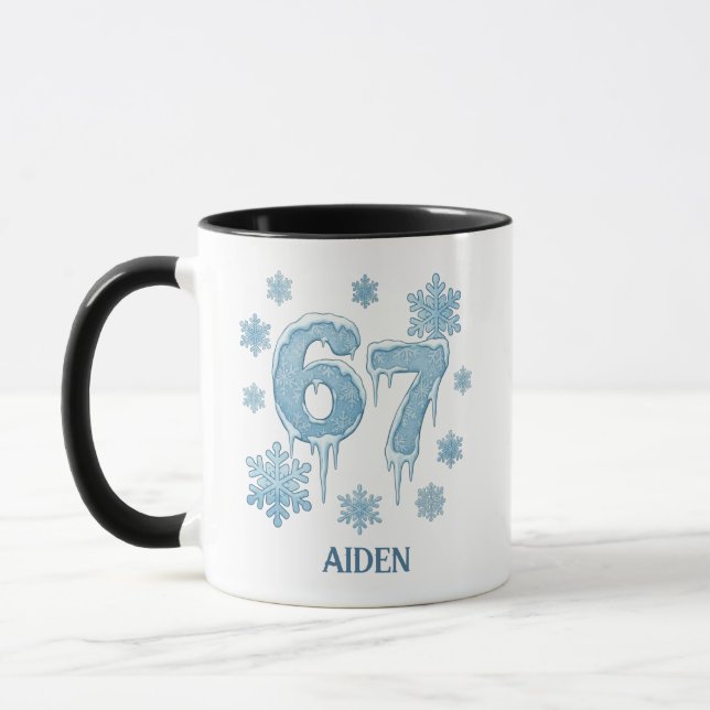 Mug 67 Funny 6 7 Six Seven Personalized Christmas (Gauche)