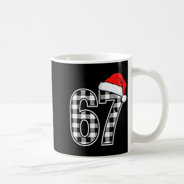 Mug 67 Funny Christmas Plaid Kids Xmas 6 7  (Droite)