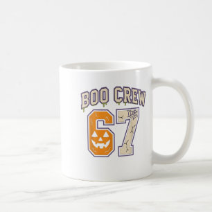 Mug 67 Halloween Boo Crew Sports Jersey Brainrot mème
