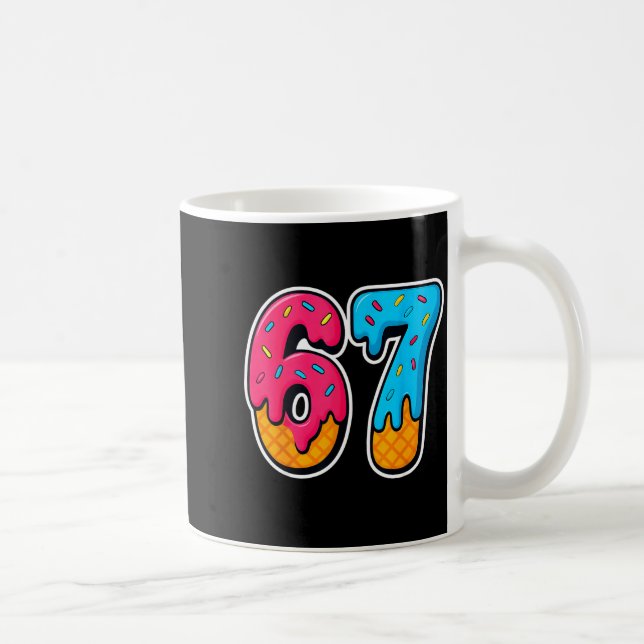 Mug 67 Ice Cream Drip Funny Six Seven Gen Alpha Meme S (Droite)