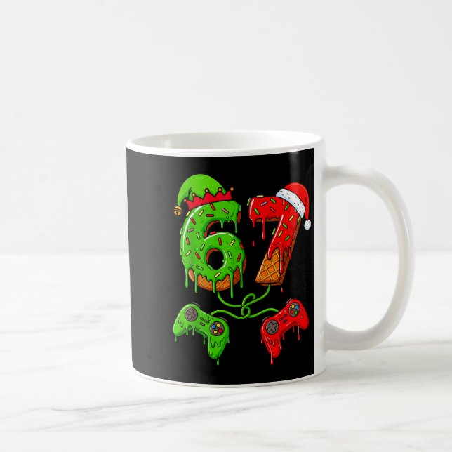 Mug 67 Ice Cream Drip Meme Gamer Six Seven Christmas B (Droite)