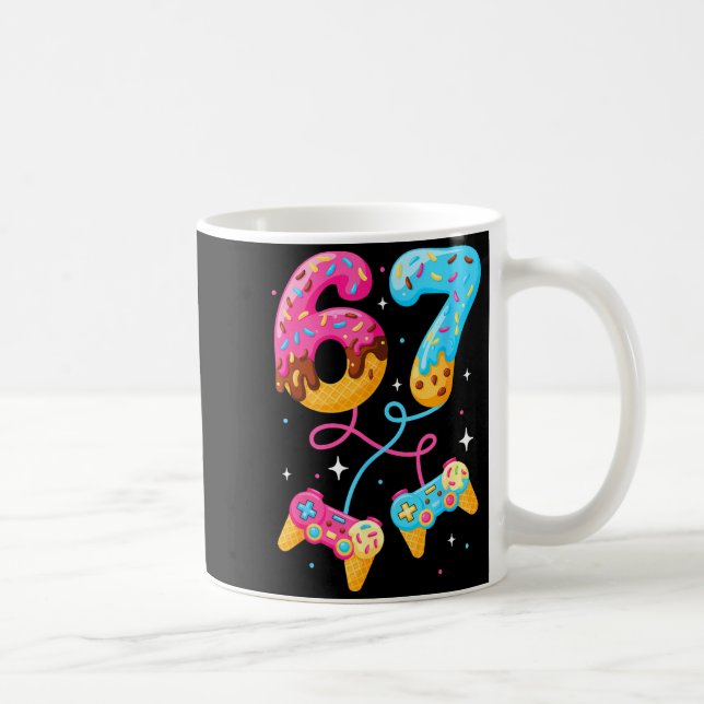 Mug 67 Ice Cream Drip Meme Gamer Six Seven Gen Alpha S (Droite)