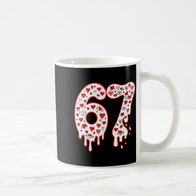 Mug 67 Ice Cream Drip Meme Six Seven Gen Alpha Valenti (Droite)
