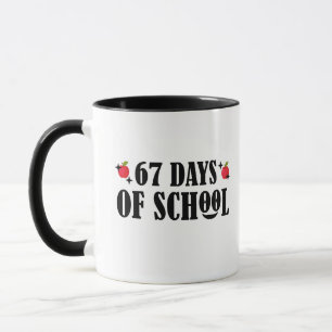 Mug 67 Jours d'école drôle Six Sept Memes 