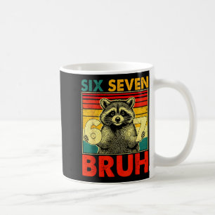 Mug 67 Mème 6 7 Nombres Raton laveur Six Sept Bruh Drô