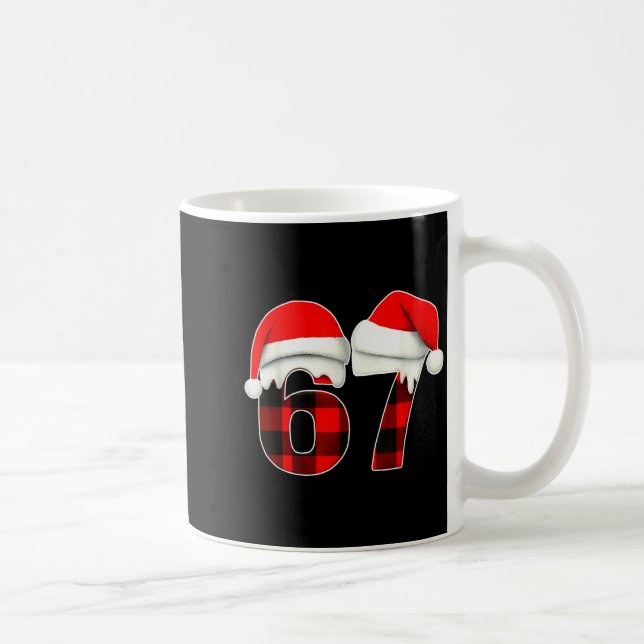 Mug 67 Meme Brainrot Funny Christmas Plaid Xmas Pajama (Droite)