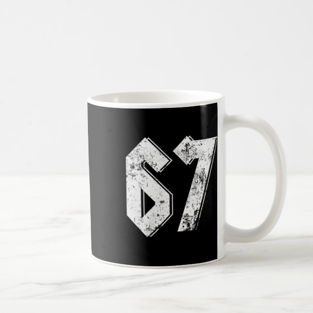 Mug 67 Meme Drôle Six Sept Meme 6 7  (Droite)