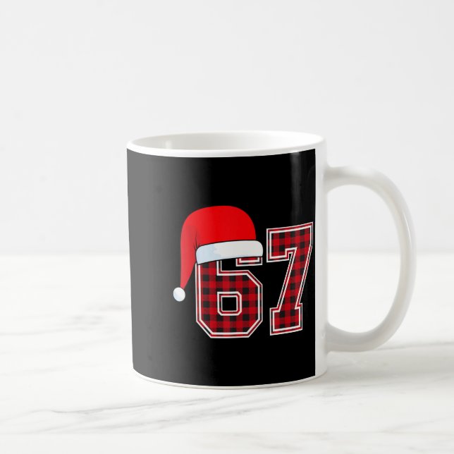 Mug 67 Meme Funny Christmas Red Plaid Xmas Pajamas Sla (Droite)