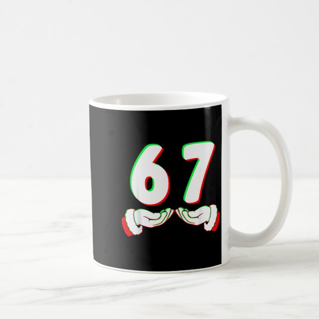 Mug 67 Meme Funny Six Seven Christmas Shirt Men Women  (Droite)