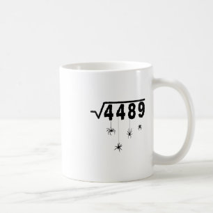 Mug 67 Mème Prof de maths 6 7 Halloween Araignées Carr