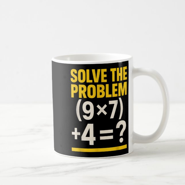 Mug 67 Meme Prof de Maths Drôle École 6-7 Pourriture C (Droite)