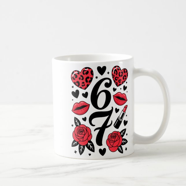 Mug 67 Meme Six Seven 67 Meme Six Seven 6 7 Valentine  (Droite)