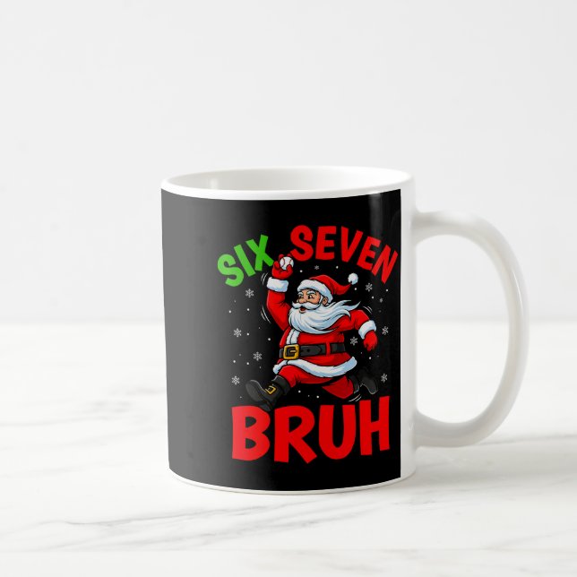 Mug 67 Meme Six Seven Bruh Santa Baseball Funny Christ (Droite)
