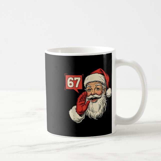 Mug 67 Meme Six Seven Santa Funny Christmas Gen Z Alph (Droite)