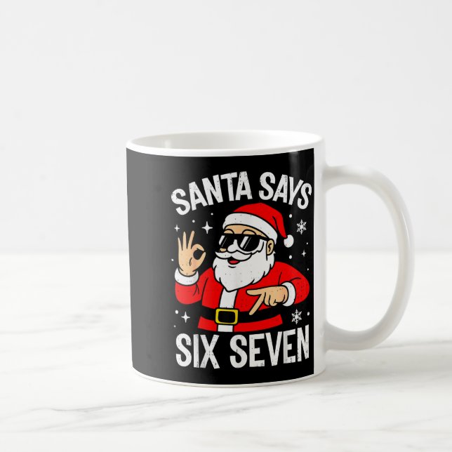 Mug 67 Meme Six Seven Santa Funny Christmas Gen Z Alph (Droite)