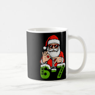 Mug 67 Meme Six Seven Santa Noël drôle Gen Z Alph