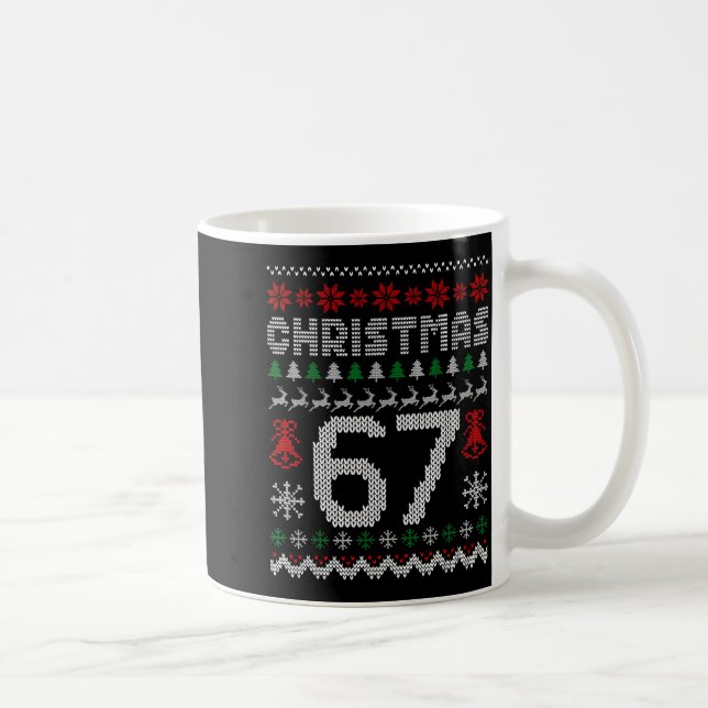 Mug 67 Meme Xmas Gen Alpha Fun Six Seven Ugly Christma (Droite)