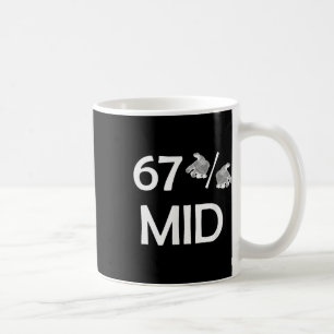 Mug 67% Mid Meme Mains Tendance Internet Drôle 6-7 Six