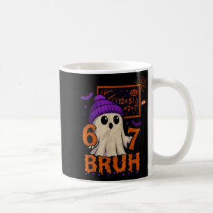 Mug 67 Professeur Halloween Fantôme Six Sept Mème Équa