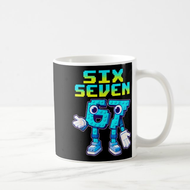 Mug 67 Six Seven 6-7 Funny Italian Brainrot Kids Gamin (Droite)