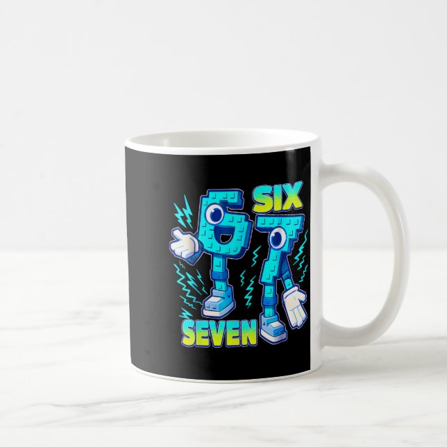 Mug 67 Six Seven 6-7 Funny Italian Brainrot Kids Gamin (Droite)