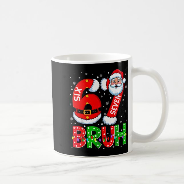 Mug 67 Six Seven 6 7 Meme Funny Santa Christmas Shirt  (Droite)