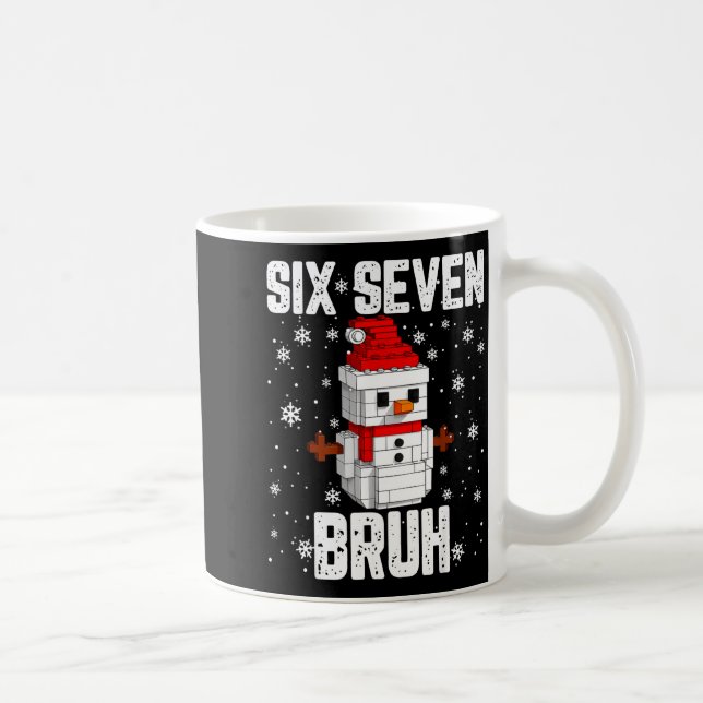 Mug 67 Six Seven Bruh Snowman Building Blocks Christma (Droite)