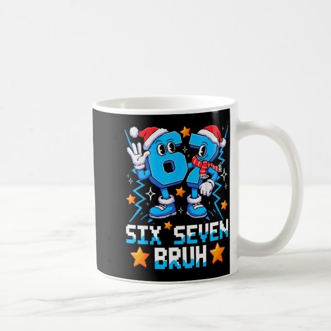 Mug 67 Six Seven Christmas Bruh Funny Italian Brainrot (Droite)
