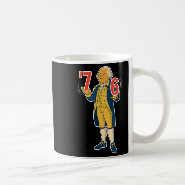 Mug 67 Six Seven Mème drôle de George Washington  (Droite)