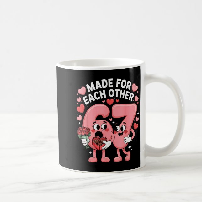 Mug 67 Six Seven Meme Gen Alpha Valentines Day Coquett (Droite)