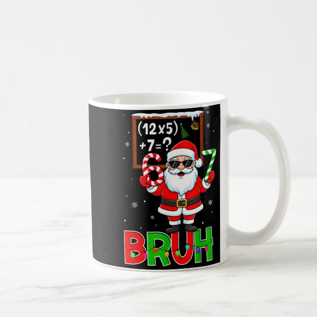 Mug 67 Teacher Christmas Santa Six Seven Meme Math Equ (Droite)