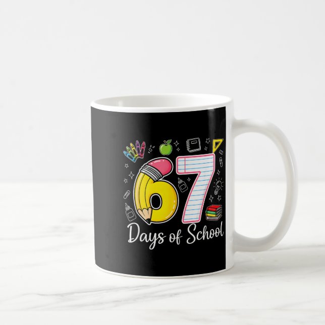 Mug 67th Day Of School 67 Six Seven Math Teacher Kids  (Droite)