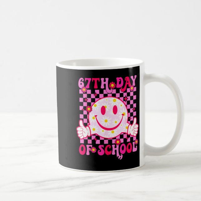 Mug 67th Day Of School Vibes 67 Meme Cute Smile Face T (Droite)