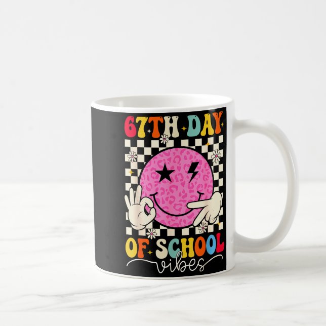 Mug 67th Day Of School Vibes Funny Six Seven 67 Meme S (Droite)