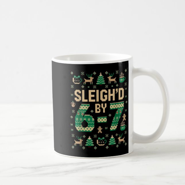 Mug 6-7 Christmas Ugly Sweater Six Seven Xmas 67 Meme  (Droite)