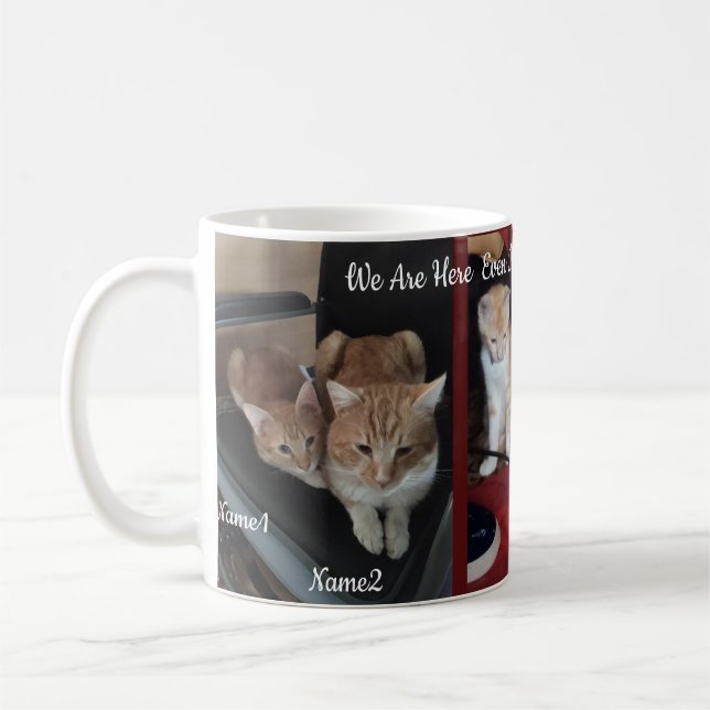 Mug 6 Chats Photo Et Nom, Keepsaké, Créer Vous-Même, (Gauche)