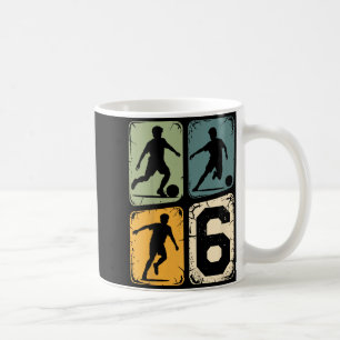 Mug 6e anniversaire 6 joueur de football garçon filles