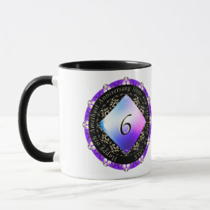 Mug 6e anniversaire du Mariage d'Amethyst