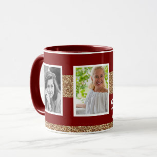 Mug 70 ans et Fabuleux Paillettes Dorées 2 Photo 70e A