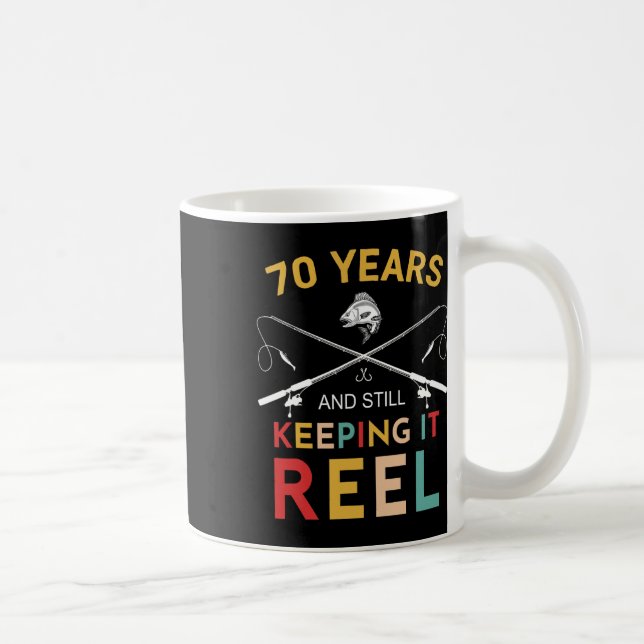 Mug 70 Ans Et Toujours Le Garder Reel 70e Anniversaire (Droite)