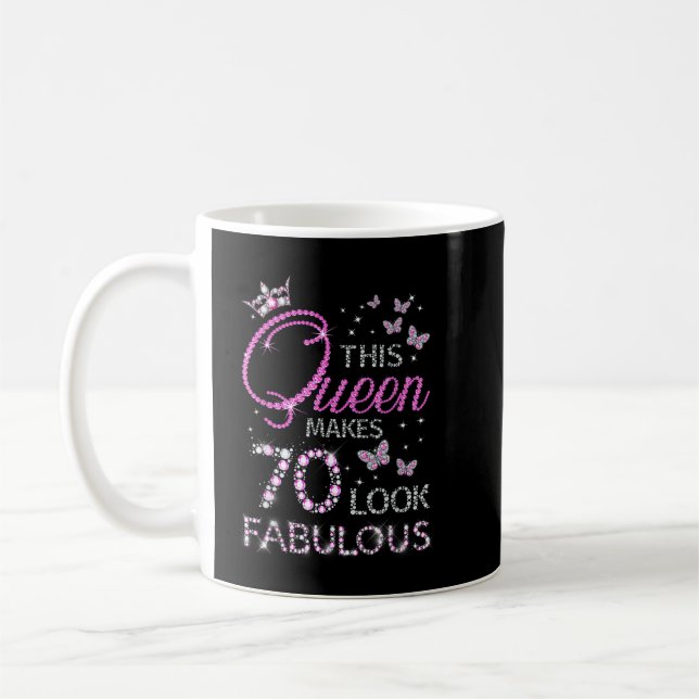 Mug 70 et fabuleux cadeau 70 ans Vieux 70e anniversair (Gauche)