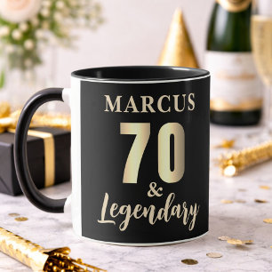 Mug 70 & Légendaire Or 70e Anniversaire 