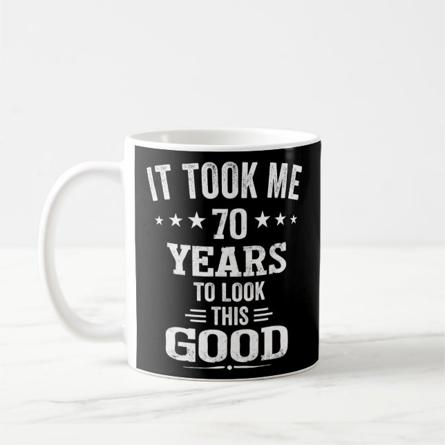 Mug 70e anniversaire 70 ans Anniversaire  (Gauche)