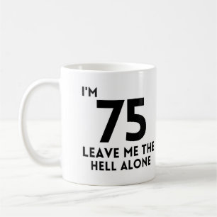 Mug 75e anniversaire Mignonne fête de 75 ans