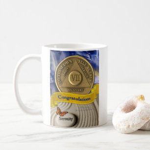 Mug 7 Année NOM PERSONNALISÉ AA Anniversaire Sérénité