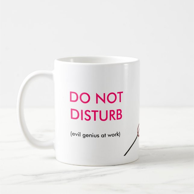 Mug 7 becky, NE DÉRANGENT PAS, (le génie mauvais au (Gauche)